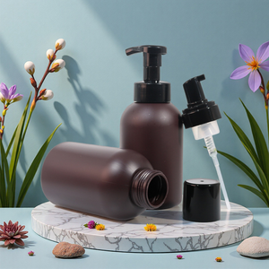 Distributeur de savon à pompe à <span class=keywords><strong>mousse</strong></span> pour le visage Bouteilles à <span class=keywords><strong>mousse</strong></span> pour le lavage des mains en plastique HDPE personnalisé de 500ml - Product Image 3