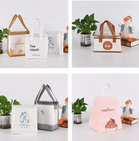 Sac isotherme jetable biodégradable en tissu non tissé imperméable pour aliments chauds et froids, lait, thé, barbecue, exposition