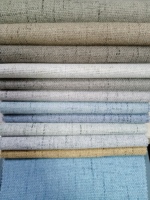 Vente en gros de tissu pour rideaux occultants en lin de haute qualité 100% Textile en rouleau avec revêtement