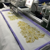 Machine à Broder Monotête Haute Vitesse 12/15 Couleurs avec Paillettes et Perles