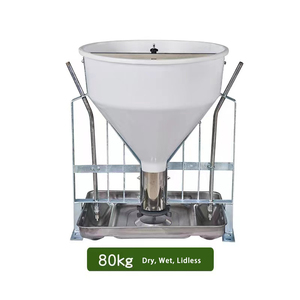 Comedero Automático Seco Húmedo para Granjas Porcinas con Bandeja de Acero Inoxidable y Tolva de Plástico para <span class=keywords><strong>Lechones</strong></span> y Cerdos de Engorde - Product Image 5