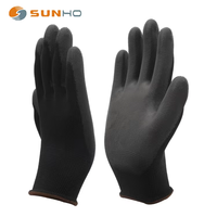 Gants de travail de sécurité en polyuréthane PU à paume enduite, économiques, 13G 4131, OEM, en nylon polyester enduit PU, pour le jardinage, EN388