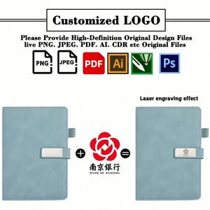 Wholesale Custom Logo Printed Leather Cover A5 <b>Diary</b> Promo Business Gift Travel <b>Notebook</b> With Pen Holder - Product Image 4