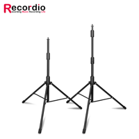 Recordio GAZ-ZB02A Pied de microphone professionnel sur pied pour scène, support d'éclairage d'appoint pour photographie, support de caméra en métal et plastique