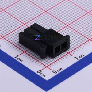 HX30002-2P bk Housing (Wire-to-Board / Wire-to-Wire) P=3mm Connector ( Jack Structure: 2x1P )( Pitch: 3mm )( Row Spacing: 3mm ) - Product Image 1