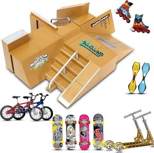 Nouveau Set de Rampes pour <span class=keywords><strong>Finger</strong></span> Skateboard 2024, <span class=keywords><strong>Mini</strong></span> Parc de Skateboard pour Doigts, Set de Jouets pour Doigts Incluant des Fingerboards - Product Image 1