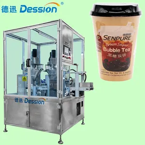 Einfach zu Opera Automatische Instant Powder Cup Filing Versiegelung maschine Brewing Milk Tea Powder Cup Filling Packing Machine