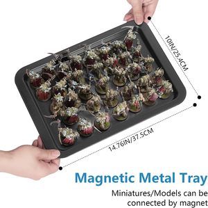Étui de transport miniature, étui de rangement miniature avec 6 plateaux, vitrine de présentation et de transport pour figurines d'<span class=keywords><strong>action</strong></span> - Product Image 6
