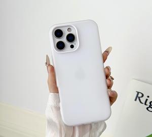 Confortable couleur bonbon givré TPU antichoc coque souple coque de téléphone <span class=keywords><strong>2</strong></span> en 1 couleur unie étui de téléphone portable pour iPhone 17 16 15 14 - Product Image 2