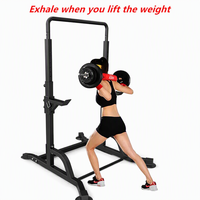 Support de Squat Multifonction Réglable en Gros avec Barre de Traction, Rack de Musculation Robuste pour Équipement de Musculation en Salle de Sport