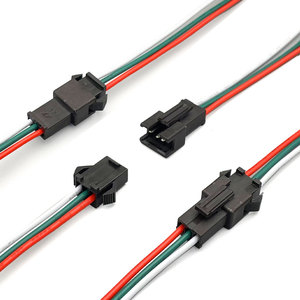 Jst Sm <span class=keywords><strong>3</strong></span> <span class=keywords><strong>Pin</strong></span> Led Light Nam Nữ Cắm Dây Điện Uốn Thiết Bị Đầu Cuối Nối Dây Nịt Dây Cáp Adapter - Product Image 1