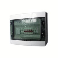 Boîtier de Combinaison DC Étanche IP65 pour Système Solaire Photovoltaïque 1000V 6 Chaînes avec Disjoncteur de Protection Contre la Foudre et Fusible SPD