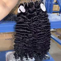 Extensions de cheveux à double trame, provenant d'un seul donneur, cheveux bouclés vietnamiens, birmans, indiens, cambodgiens, tissages de cheveux, extensions