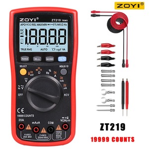 Multimètre numérique ZOYI ZT219, 19999 lectures, True RMS, testeur de transistors, condensateurs, NCV, pour applications électriques automobiles, appareil professionnel - Product Image 5