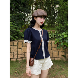 เสื้อทีเชิ้ตทรงหลวมเอวสูงของผู้หญิงทรงหลวมพลัสไซส์ - Product Image 6