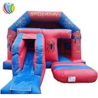 Château gonflable à thème de super-héros de qualité commerciale, château gonflable Spiderman, trampoline gonflable, trampoline rebondissant
