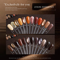 VENDEENI 2026 – Kit de Gel à Ongles de Luxe Série Marron 24 Couleurs – Écologique, Longue Durée, Sans HEMA ni TPO, Non Toxique, Gel UV en Bouteille – ODM/OEM