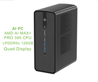 Mini PC Zkmagic ZKH1 con AMD Ryzen AI MAX+ PRO 395, 128GB LPDDR5x, NPU de 50+ TOPS, Radeon 8060S, Estación de Trabajo con IA, WiFi 7, Windows 11