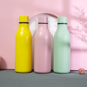 Botella de Agua de Acero Inoxidable Mate con Logotipo Personalizado y Cordón, 500 ml, Termo de Doble Pared con Aislamiento al Vacío para Exteriores y Promociones - Product Image 4