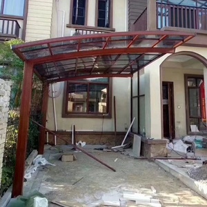 Nuovo design moderno outdoor hotel stazione degli autobus l' uso del giardino di alluminio auto di parcheggio capannone <span class=keywords><strong>garage</strong></span> sole capannone - Product Image 2