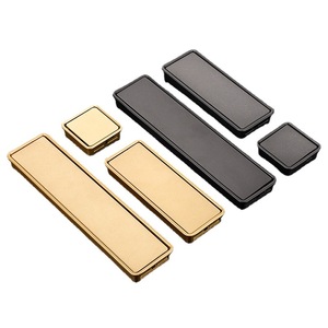 Luxury High Quality Knobs Handles Kitchen Bedroom Dresser Cabinet <b>Pull</b> Modern Design European Concealed Zinc Alloy Wardrobe - Product Image 3