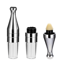Tube de rouge à lèvres métallique de luxe à marque privée B0137, emballage cosmétique, conteneur de rouge à lèvres couleur nude, prix