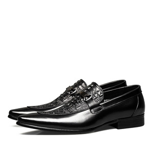 Nouvelles Chaussures Habillées Coréennes en Cuir Véritable Respirant et Gaufré à Lacets pour Hommes - Modèle Tendance Lxx0322 - Product Image 1