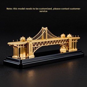 Adornos Personalizados <span class=keywords><strong>de</strong></span> Modelos <span class=keywords><strong>de</strong></span> Puentes en Stock, Recuerdos Culturales Creativos Turísticos, Artesanías <span class=keywords><strong>de</strong></span> Metal <span class=keywords><strong>de</strong></span> Barandillas <span class=keywords><strong>de</strong></span> Puentes - Product Image 6