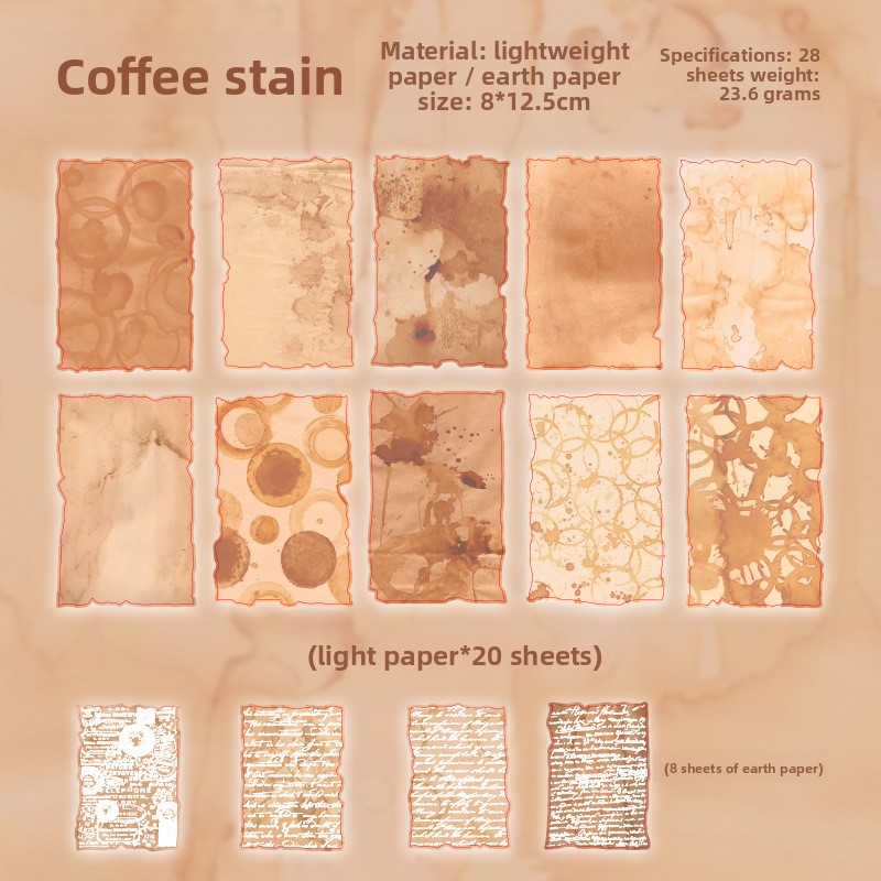 D Taché de café - Orange