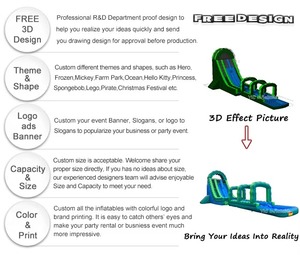 Nouveau design de toboggan aquatique gonflable commercial avec <span class=keywords><strong>piscine</strong></span>, toboggan gonflable en PVC résistant pour les fêtes et événements pour enfants - Product Image 5