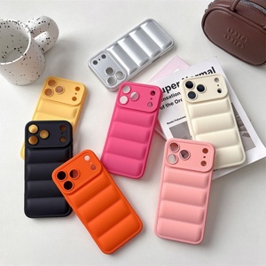 เคสโทรศัพท์มือถือแบบกันกระแทก TPU ลายเสื้อพัฟเฟอร์ สำหรับ iPhone 17 Pro Max, Air 16, 15, 14, 13, 12 Plus ขายส่ง - Product Image 2