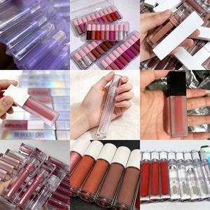 Custom Luxury Private Label Wholesale Nude Glitter Lip Gloss Vegan Lipgloss Vendor Liquid Matte <b>Lipstick</b> Lip Gloss - Product Image 4