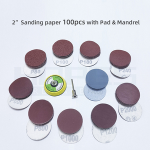 ชุดกระดาษทรายกลม Oem1 ขนาด 1 <span class=keywords><strong>2</strong></span> 3 นิ้ว 30 50 60 100 120 200 ชิ้น พร้อมแกนจับแบบตะขอและห่วง แผ่นใยขัด ชุดเครื่องมือขัด - Product Image 4