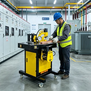 Máquina <span class=keywords><strong>de</strong></span> Procesamiento <span class=keywords><strong>de</strong></span> Barras CNC con Posicionamiento Automático para Barras <span class=keywords><strong>de</strong></span> Cobre y Aluminio <span class=keywords><strong>de</strong></span> hasta 12 mm <span class=keywords><strong>de</strong></span> Espesor - Product Image 1