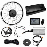 26 Zoll 500W 750W 48V E-Bike Umrüstsatz Vorderrad Wasserdichter Nabenmotor Elektrofahrrad-Kit 27,5 29 Zoll LCD3 Display