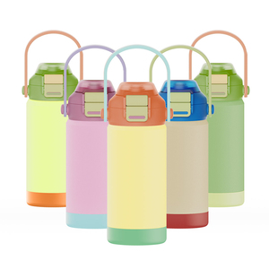 Botellas Térmicas Portátiles a Prueba de Fugas para Niños con Asa, Botella de Agua Aislada de Acero Inoxidable para Niños, para la Escuela - Product Image 3