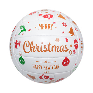 Ballon de volley-ball en PU épaissi, cousu à la machine, pour la plage, l'entraînement, les examens et les compétitions, <span class=keywords><strong>PQ5</strong></span>, idéal comme cadeau de Noël ou décoration. - Product Image 1