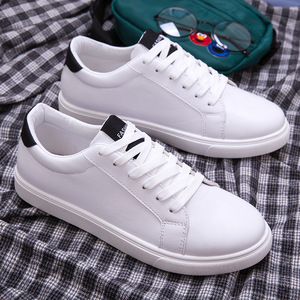 Zapatos de vestir coreanos para hombre, calzado con logotipo personalizado de alta calidad, suela de goma de cuero PU, color blanco - Product Image 4