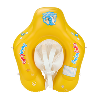 Kingpou Nouveau style, Meilleures ventes : Bouée de natation jaune pour bébé avec auvent amovible, pour parcs aquatiques, pour les 3 mois à 6 ans