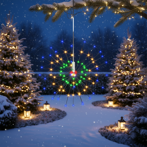 D0100HHDQC6 Outdoor <b>Christmas</b> <b>Lights</b> 7.9 In Firecracker Style Multicolor LED IP65 280 <b>Bulbs</b> for Holiday Decoration - Product Image 2