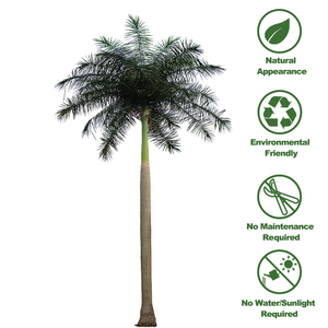 Nhà Máy Tùy Chỉnh Nhân Tạo Hoàng Gia Cây Cọ Lớn Giả Nhiệt đới Sợi Thủy Tinh Palm Cây Dừa Cho Khách Sạn Khu Nghỉ Mát Vườn Trang Trí Nội Thất - Product Image 4