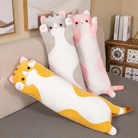 Vente directe usine – Adorable coussin en peluche chat en gros pour chambre, salon, cadeaux promotionnels d'anniversaire – Anti-stress