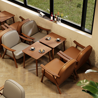 Fournisseur d'usine – Mobilier commercial moderne pour restaurant, café, boutique : banquette en bois massif et cuir, fauteuil, table à manger, mobilier de théière.
