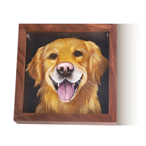 Custom Modern 3D Pet Portrait Hand-Painted Oil Painting on Acrylic Personalized <strong>Artwork</strong> That Brings Your Pet's Features to Life - Product Image 1