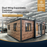 Maison préfabriquée extensible isolée de 20 pieds ou 40 pieds, 2 à 5 chambres, design moderne, pour hôtel, villa, usage portable, préfabriqué de luxe