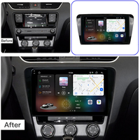 Modèle de voiture 3D multimédia Android pour Skoda Octavia 2013-2018 4G WIF GPS Navigation OBD2 Amplificateur Écran 2K Lecteur radio de voiture