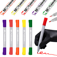 Marqueurs de tatouage double pointe MO pour la peau, stylo de maquillage permanent à dessin libre, pochoir d'art corporel, marqueur de tatouage imperméable, fournitures