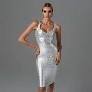 Oem Odm Feest Luxe Bulk Trendy Dames Bandage Groothandel Partij Elegante Private Label Boutique Jurk Vrouwen