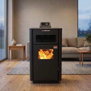 Stufa a Pellet e Biomassa Multifuel con Finestra per Osservazione della Fiamma, Spedizione Rapida - Product Image 4