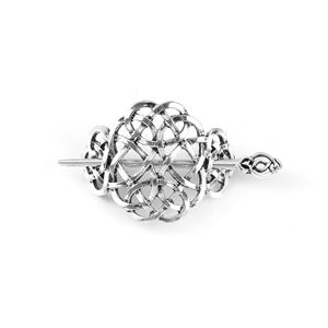 Maxfree Barrettes et pinces à cheveux pour femmes, style rétro, ornées d'un nœud celtique, design viking nordique, en alliage métallique, 9 cm - Product Image 5